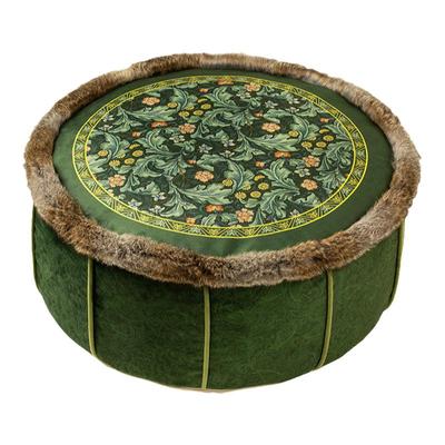 范居态度绿芜美式复古短毛绒蒲团