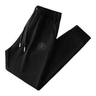 蒙口透气休闲裤男冬季新款加绒加厚男士裤舒适保暖户外束脚运动裤