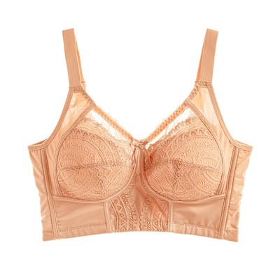 美思调整型内衣女大胸显小透气薄杯无钢圈上托收副乳防下垂文胸罩