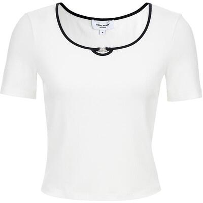 VeroModa撞色圆领T恤