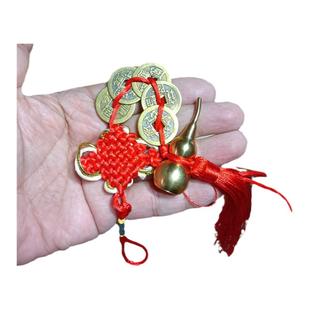 五帝钱葫芦铜葫芦开口镇宅摆件大门对门卧室西北角厨房招财书房