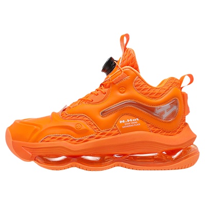 橙色男女休闲运动鞋厚底增高