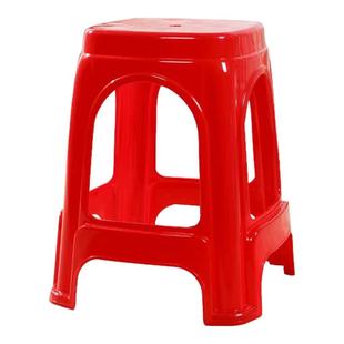 加厚板凳朔料熟料方椅子家用经济型胶登子塑料凳子餐厅简约高凳子