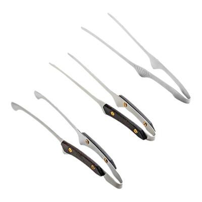 onlycook木柄316L不锈钢烤肉夹