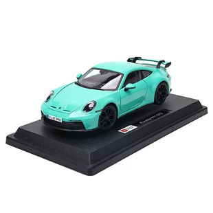 比美高1:24保时捷911 GT3跑车模摆件仿真合金汽车模型情人节礼物