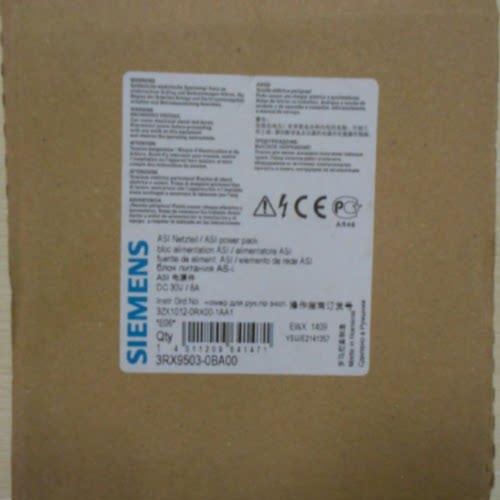 议价西门子3RX9503-0BA00 AS-i 电源 8A 120V/230-500V 3RX9503-0