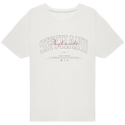 SKYHAND薄款休闲印花短袖T恤