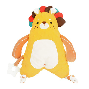 婴儿安抚巾可入口啃咬玩偶宝宝自主入睡觉神器0-1岁3豆豆手偶玩具