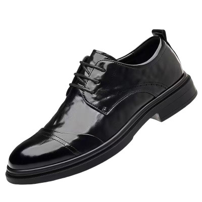 皮鞋真皮透气商务休闲软皮爸爸鞋