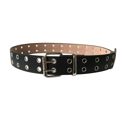 嘻哈备单品港双排镂空酷炫皮带