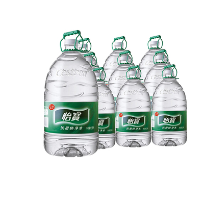 成都配送 怡宝饮用纯净水12.8L一次性桶装水家庭和公司都适用泡茶