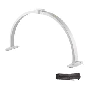 NEEWER/纽尔桌面半月180度环形灯美容灯带手机支架40W纹绣美甲纹眉美睫落地护眼u型补光灯 HM02-D