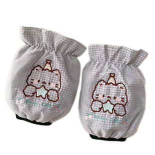 0-3岁宝宝袖套小孩男女婴幼儿卡通可爱防脏袖套秋冬羽绒服柔软