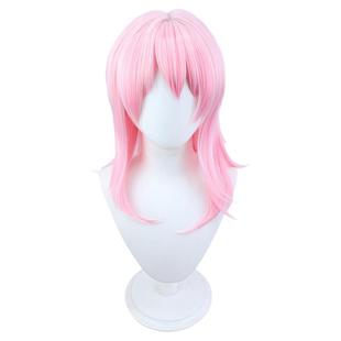 思越 崩坏星穹铁道 三月七 cosplay 假发 淡粉色反翘造型款