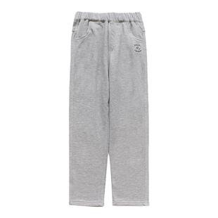 直筒儿童运动裤女童R标刺绣休闲裤2026春秋款毛圈中大童长裤卫裤