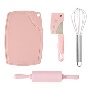 小朋友过家家擀面杖儿童家用食品级烘焙套装女孩厨房烘焙宝宝玩具