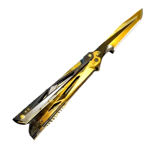 三角洲行动影锋折叠蝴蝶刀大号金属模型玩具武器不开刃男孩子玩具