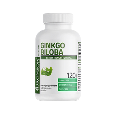美国进口Bronson银杏胶囊补脑增记忆高含量银杏120粒装脑活素