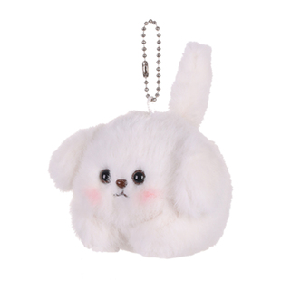 会摇尾巴的狗狗公仔小狗挂件拉绳线猫咪玩偶可爱吱吱叫毛绒玩具