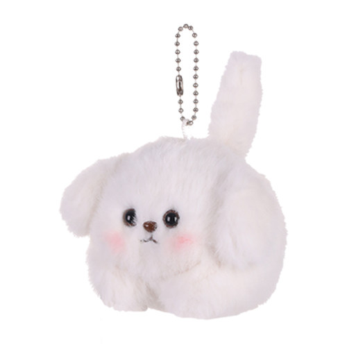 会摇尾巴的狗狗公仔小狗挂件拉绳线猫咪玩偶可爱吱吱叫毛绒玩具