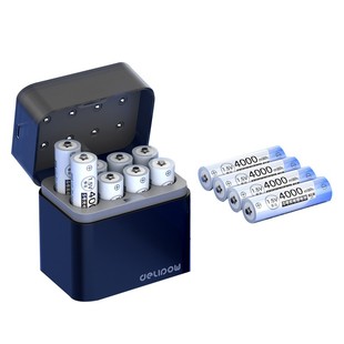 3C认证】德力普5号充电锂电池大容量1.5v恒压指纹门锁KTV麦克风相机闪光灯手柄玩具通可用充电器AA五七号7号