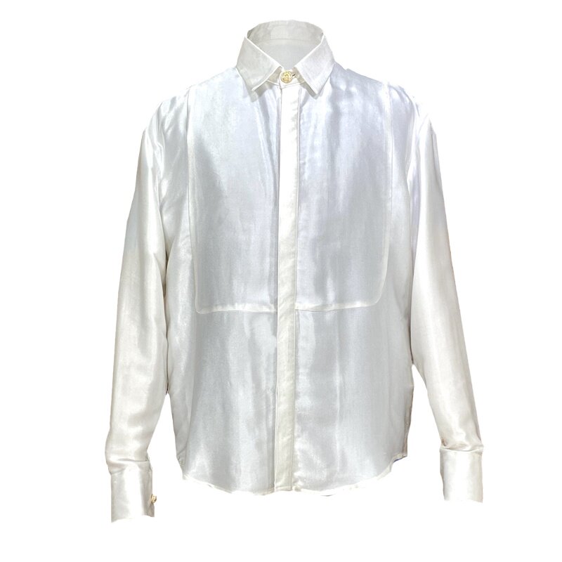时着timechic缎面长袖男士礼服
