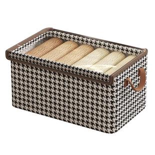 衣服收纳箱家用衣柜分层整理盒收纳神器放衣物裤子布艺折叠收纳筐