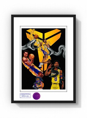 S5H正品限量版画 25年蛇年限定 & NBA黑曼比科比 潮流艺术装饰画