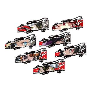 TLP反光车贴 P5女神异闻录新岛真高卷杏奥村春芳泽霞双叶头像贴纸