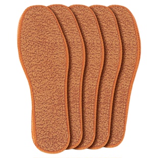 冬季加绒羊驼绒保暖鞋垫加厚防寒羊毛棉鞋垫四季男女吸汗舒适鞋垫