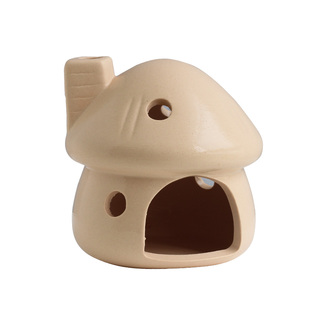 鱼缸陶瓷躲避屋装饰造景摆件小鱼虾窝迷你鹦鹉鱼繁殖屋慈鲷躲避洞