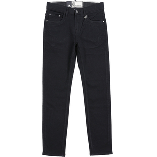 [小直筒]BC202唠叨秋冬季牛仔裤男士小直筒裤黑色防褪色牛仔裤弹