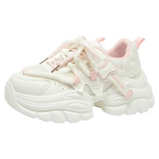 回力老爹鞋女款2026新款春季女鞋厚底增高透气运动女初中生休闲鞋