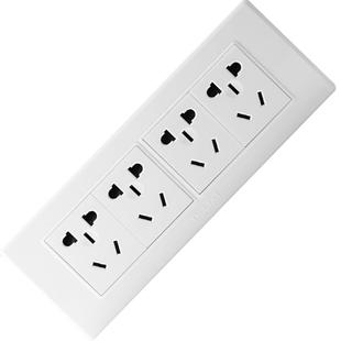 德力西开关插座面板118型墙壁开关一开单控五孔插座16a面板旗舰店