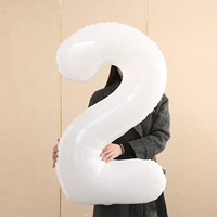 Белый цифровой воздушный шар, 40 дюймов