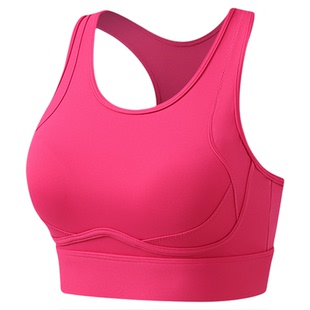 收副乳跑步防震运动文胸女健身瑜伽背心弹力美背内衣bra大胸可穿