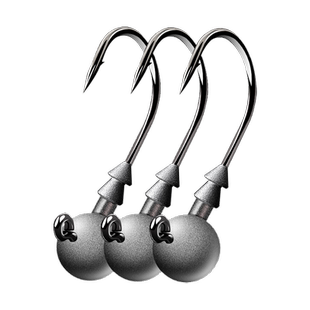 大梅鲨路亚升级版加强铅头钩防挂底假饵软饵鲈鱼鳜鱼翘嘴鱼钩套装