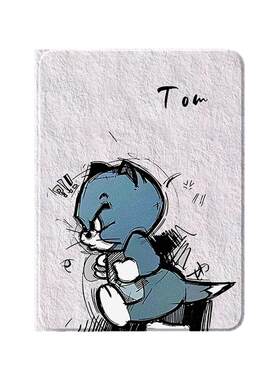 适用三星蚕丝纹保护套猫和老鼠
