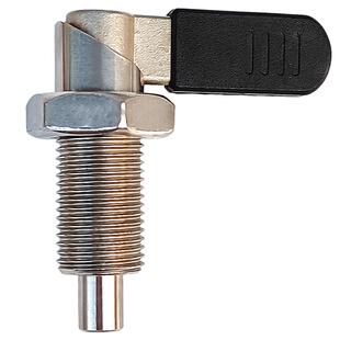 304不锈钢止动自锁把手L型旋钮柱塞定位柱细牙分度销弹簧WSPXVBK