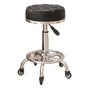 美容凳子滑轮理发店椅美容院专用升降椅升降转椅圆凳美发美甲椅子