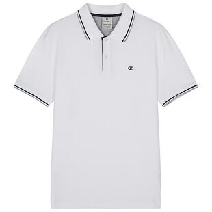 Champion冠军短袖男2025夏季新款机能翻领POLO情侣装潮牌休闲校园
