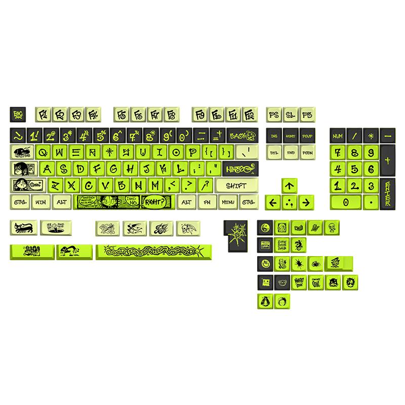 火矛-NINEGO艺术家联名PBT材质热升华MDA高度ev63wooting键盘键帽