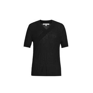 ZHUCHONGYUN2026春新款东方风中式针织短袖毛衫上衣