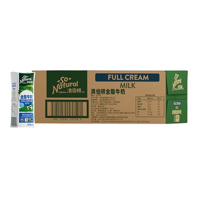 3.3g蛋白全脂澳伯顿200ML