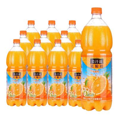 美汁源果粒橙1.25L*12瓶橙汁饮料
