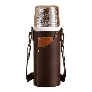 tomic特美刻保温杯焖茶杯泡茶男女纯银茶水分离锤纹水杯高级杯子