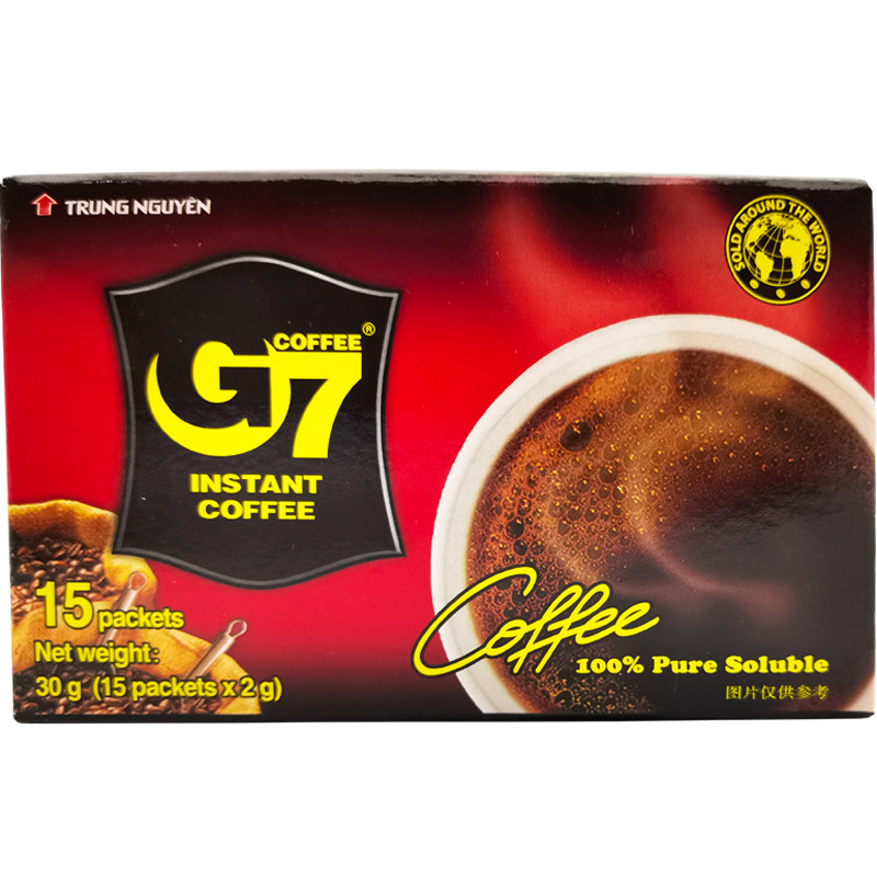 越南特产进口中原g7纯30g黑咖啡