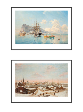 小众艺术装饰画奶油风卧室客厅画
