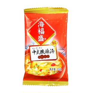 海福盛中式酸辣汤袋装方便汤块速溶汤料包冻干汤包冲泡即食速食汤