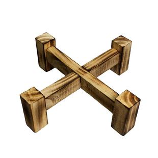 厂家直销实木原木底座花架鱼缸水缸酒缸支架置物架定做加固木架